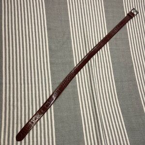 W. Kleinberg Cognac Brown Genuine Alligator Belt Size 36 like new.